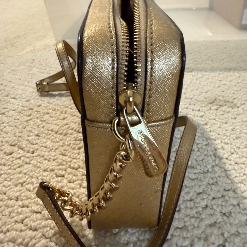 Michael Kors Metallic Gold Crossbody Bag - Picture 6 of 6